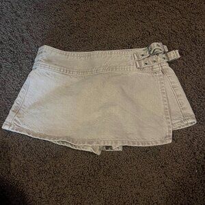 PacSun Women's Grey and Blue Skirt